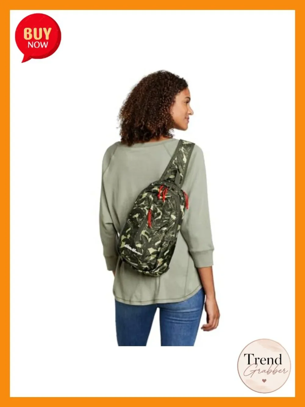 Eddie Bauer Stowaway Packable Sling Bag 10L Ripstop Nylon Travel Hiking